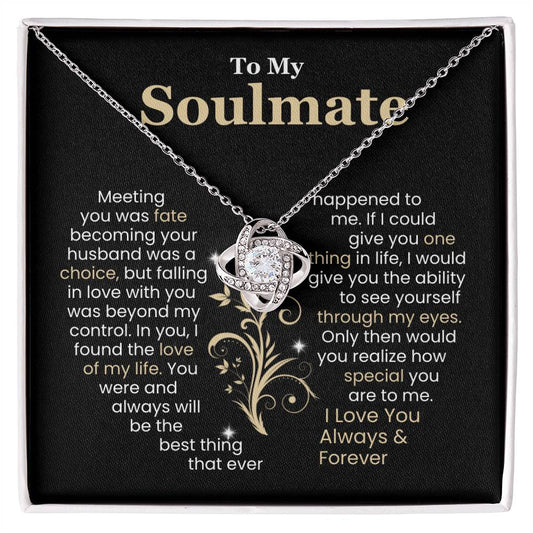 Beautiful Soulmate Love Knot Necklace