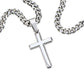 To my Dad Artisan Cross Necklace on Cuban Chain